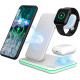Бездротовий зарядний пристрій Canyon WS-303 3 в 1 QI White
