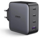 Зарядний пристрій UGREEN CD226 GaN 3 х USB-C + USB-A 100 Вт Чорно-сірий