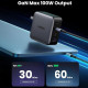 Зарядний пристрій UGREEN CD226 GaN 3 х USB-C + USB-A 100 Вт Чорно-сірий