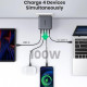Зарядний пристрій UGREEN CD226 GaN 3 х USB-C + USB-A 100 Вт Чорно-сірий