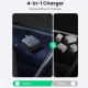 Зарядний пристрій UGREEN CD226 GaN 3 х USB-C + USB-A 100 Вт Чорно-сірий