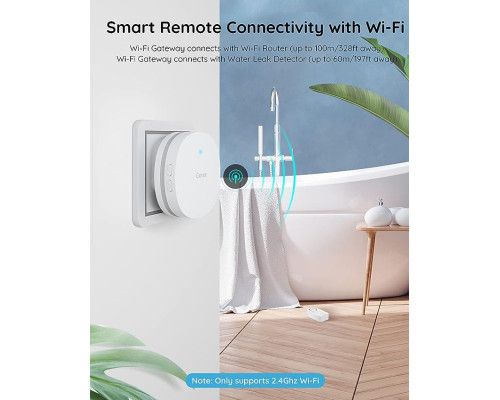 Датчик витоку води Govee Wi-Fi Water Sensors Alarm система розумний будинок 3 шт/уп