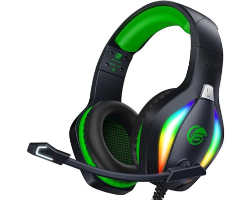 Геймерські наушники FC100 з мікрофоном для PS4/PS5, Xbox One з підсвічуванням RGB