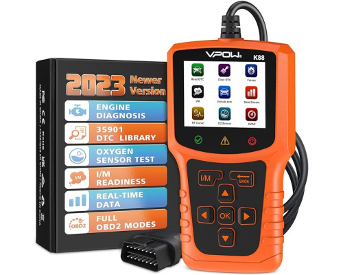 Діагностичний сканер OBD2 VPOW K88 PRO ДЛЯ ВСІХ АВТОМОБІЛЕЙ С OBDII