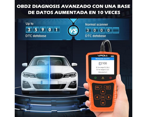 Діагностичний сканер OBD2 VPOW K88 PRO ДЛЯ ВСІХ АВТОМОБІЛЕЙ С OBDII