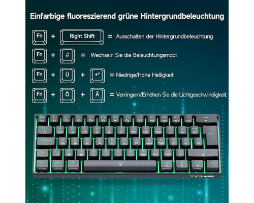 Ігрова механічна клавіатура TMKB T61SE