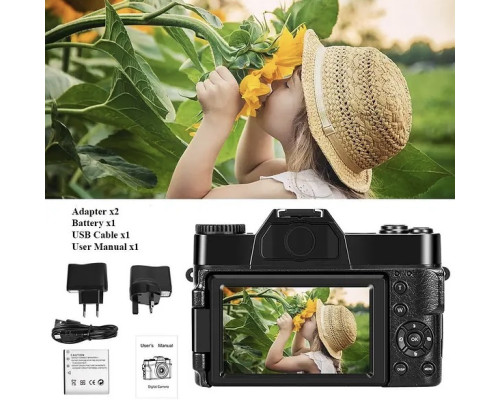 Цифрова камера 4K 48MP з цифровим зумом 16X цифровий фотоапарат