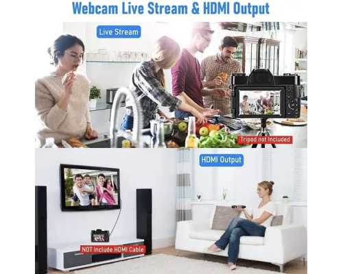 Цифрова камера 4K 48MP з цифровим зумом 16X цифровий фотоапарат