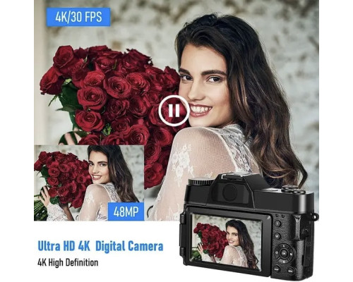 Цифрова камера 4K 48MP з цифровим зумом 16X цифровий фотоапарат