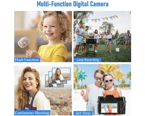 Цифрова камера 4K 48MP з цифровим зумом 16X цифровий фотоапарат