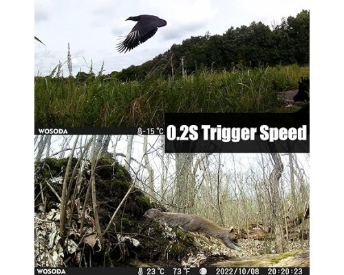 Камера фотопастка з нічним баченням WOSODA G300-Trail Camera мисливська камера
