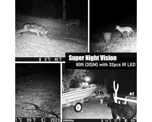 Камера фотопастка з нічним баченням WOSODA G300-Trail Camera мисливська камера