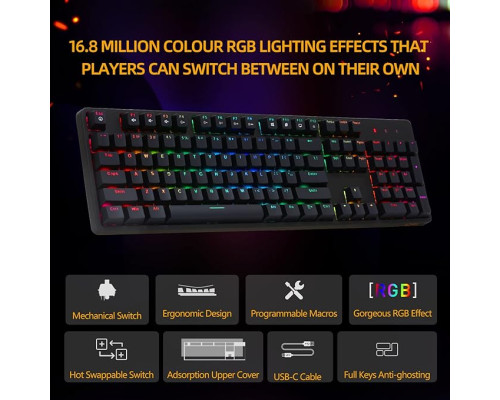 Механічна ігрова клавіатура IROK FE104 RGB