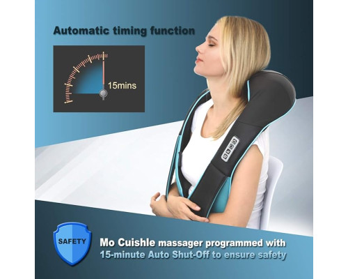 Масажер для шиї та спини Mo Cuishle MO003 Shiatsu з підігрівом
