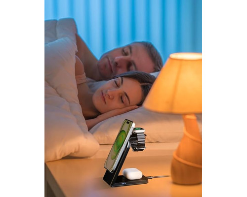 Безпровідна зарядка ezpower MagSafe 3 в 1 для iPhone/iWatch/AirPods
