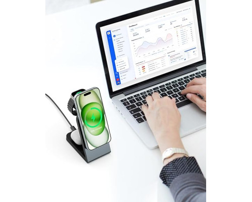 Безпровідна зарядка ezpower MagSafe 3 в 1 для iPhone/iWatch/AirPods
