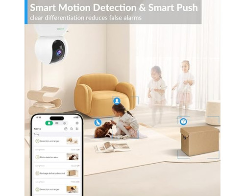 WiFi-камера ACCULENZ R5W радіоняня з розпізнаванням звуку, двостороння розмова, нічне бачення
