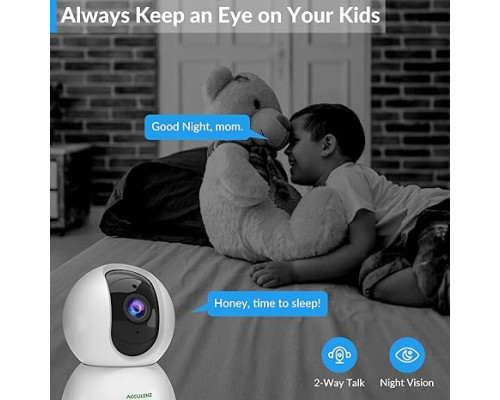 WiFi-камера ACCULENZ R5W радіоняня з розпізнаванням звуку, двостороння розмова, нічне бачення