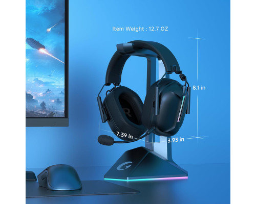 Ігрові навушники Gvyugke 2,4 ГГц для PS5, PS4, ПК, Nintendo Switch, Mac