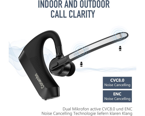 Bluetooth-гарнітура Conambo K21 / Bluetooth-навушник із подвійним мікрофоном CVC 8.0