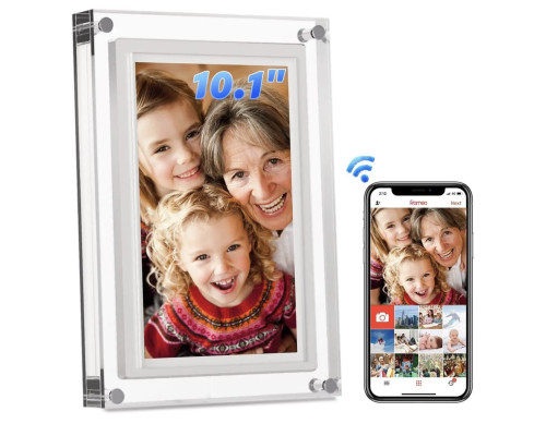 Цифрова акрилова фоторамка Amaboo WLAN, 10,1 дюйма сенсорний екран 1280 x 800 IPS