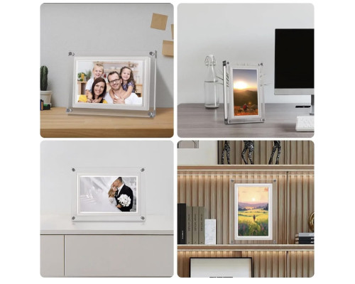 Цифрова акрилова фоторамка Amaboo WLAN, 10,1 дюйма сенсорний екран 1280 x 800 IPS