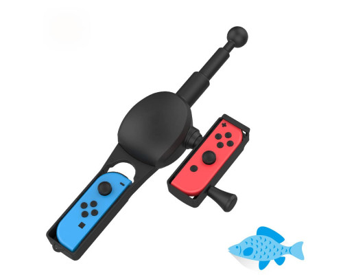 Вудка ігрова для Nintendo Switch&Switch OLED, ZKKEIIE Fishing Game Kit