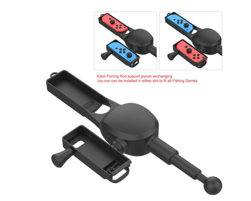 Вудка ігрова для Nintendo Switch&Switch OLED, ZKKEIIE Fishing Game Kit