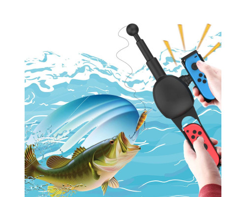 Вудка ігрова для Nintendo Switch&Switch OLED, ZKKEIIE Fishing Game Kit