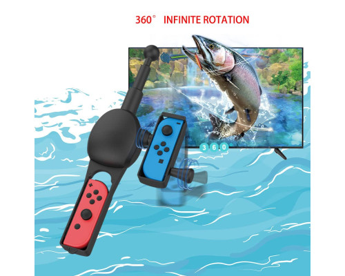 Вудка ігрова для Nintendo Switch&Switch OLED, ZKKEIIE Fishing Game Kit