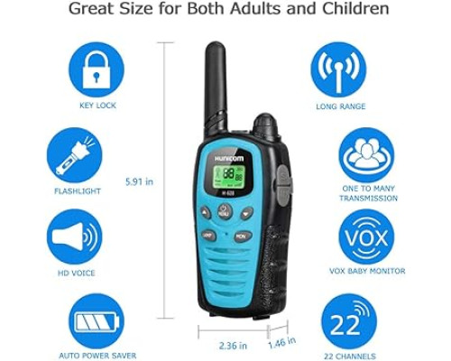 Рації HUNICOM H-628 2штучки (1 пара) до 3км
