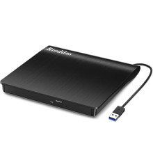 Зовнішній CD/DVD-привід для ноутбука USB 3.0 CD/DVD-плеєр Портативний +/-RW Burner CD ROM Reader Rewriter Writer