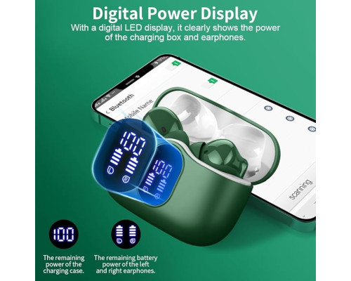 Бездротові водонепроникні навушники Btootos A90 Pro IP7 Bluetooth Green