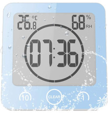 Цифровий водонепроникний годинник ALLOMN для ванної кімнати LCD-Екран, будильник, гігрометр і таймер зворотного відліку