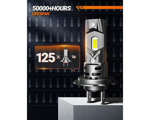 Світлодіодні лампи SEALIGHT H7, 20000LM, з вентилятором, 6500 K, холодний білий