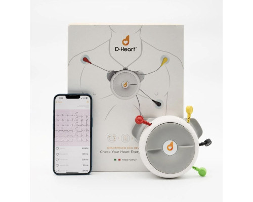 Кишеньковий ЕКГ-монітор D-Heart ПРОФЕСІЙНИЙ ЕКГ-АПАРАТ сумісний з IOS та Android