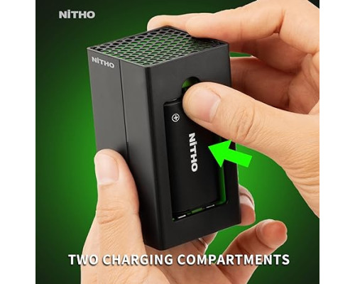 Акумулятори NiTHO для Xbox One/Xbox Series X|S з двома акумуляторами та зарядною станцією