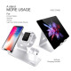 Док-станція для зарядки Bestand 3in1 для iPhone, iWatch, AirPods - срібний