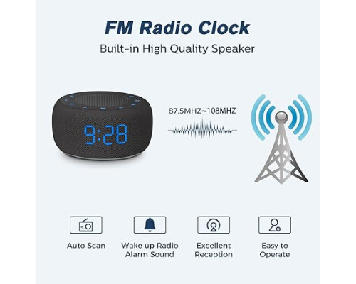 Радіо-будильник BUFFBEE RS11 з Bluetooth, нічник
