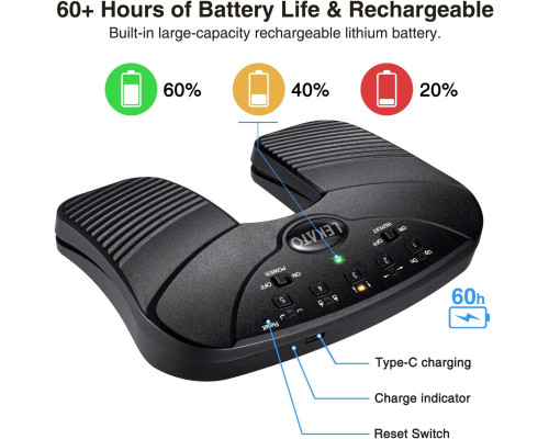 LEKATO Бездротова педаль перегортання сторінок Bluetooth