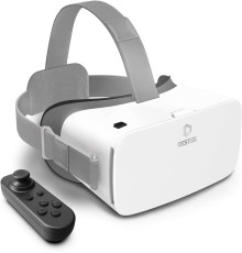 Гарнітура DESTEK V5 VR для телефону з контролером (біла)