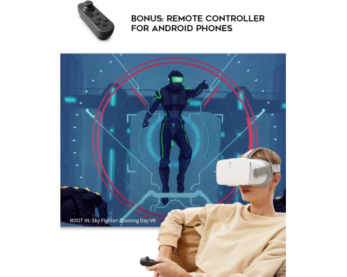 Гарнітура DESTEK V5 VR для телефону з контролером (біла)
