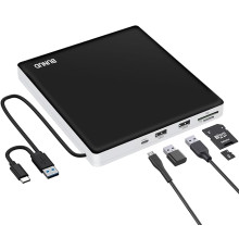 Зовнішній CD-DVD-привід USB 3.0 Type-C BUNUD +/-RW оптичний привід