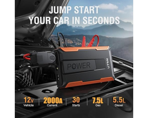 Автомобільний пусковий пристрій UTRAI T1, 13200mAh 2000A