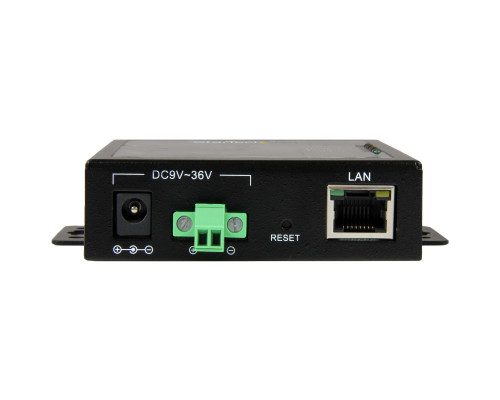 Сервер пристроїв Startech з 2-портовим портом Serial-to-IP - RS232 - металевий і монтується