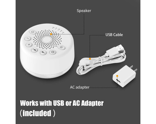 Звукова машина Easysleep White Noise Machine із 25 заспокійливими звуками