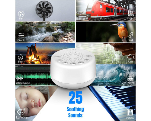 Звукова машина Easysleep White Noise Machine із 25 заспокійливими звуками