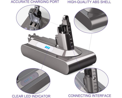 Акумулятор для пилососу Dyson V10  6000mAh