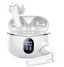Бездротові Bluetooth навушники Kicoeon ‎IT07,водонепроникні, 36H, білі