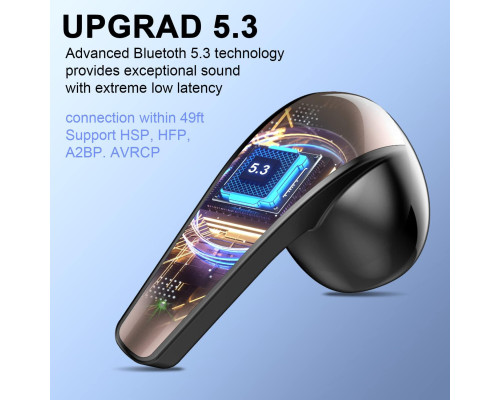 Бездротові навушники BESNOOW Q13,  Bluetooth 5.3 з HD-мікрофоном HiFi Stereo Sound
